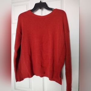 Tahari burnt orange sweater